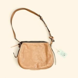 HOBO Tan 100% Genuine Leather Shoulder Bag